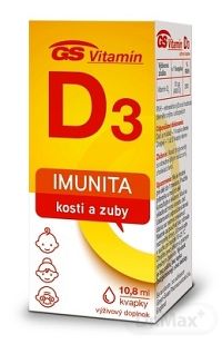 GS Vitamin D3 1×10,8 ml, doplnok výživy - kvapky