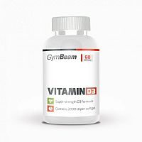 Gymbeam vitamin d3 2000 iu bez prichute 120cps 120 kapsúl bez príchute