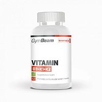 Gymbeam vitamin d3+k1+k2 bez prichute 120cps 120 kapsúl bez príchute