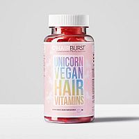 HAIRBURST žuvacie Vegan vitamíny na vlasy 1×60 ks, v tvare jednorožca
