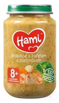 Hami príkrm Brokolica s kuraťom a paštrnákom 1×200 g, detský príkrm (od ukonč. 8. mesiaca)