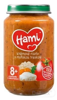 Hami príkrm Krémové rizoto s morskou treskou (od ukonč. 8. mesiaca) 1x200 g