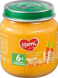 Hami príkrm Mrkva s teľacím a zemiakmi 1×125 g, (od ukonč. 6. mesiaca)