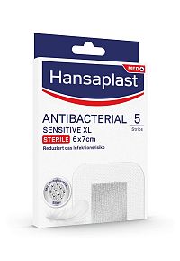 Hansaplast Med Sensitive Silver XL náplasť 8 x 10 cm, 5 ks