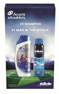 Head & Shoulders Ultra Total Care šampón proti lupinám 270 ml + Gillette Cool Wave antiperspirant v spreji 150 ml darčeková sada