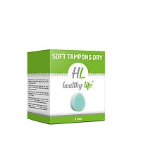 Healthy Life - Tampón Soft Dry mini pack 1×3 ks, tampón