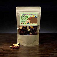 HEALTHY PLANET Ježkova maškrta Mrazom sušené ovocie Mix SLIVKA MARHUĽA VIŠŇA 100 g