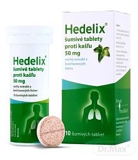 Hedelix šumivé tablety proti kašľu tbl.eff.10 x 50 mg