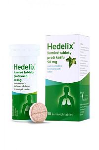 Hedelix šumivé tablety proti kašľu tbl eff (tuba PP) 1x10 ks