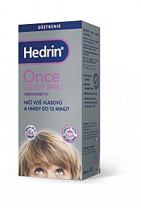 HEDRIN ONCE SPRAY GEL proti všiam a hnidám (inov. obal 2018) 1x100 ml