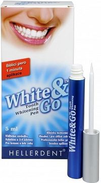 HELLERDENT WHITE&GO Bieliace pero gel pre domáce bielenie zubov 1x5 ml