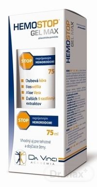 HEMOSTOP GÉL MAX - DA VINCI stop hemoroidom 1x75 ml