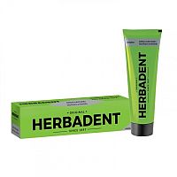 HERBADENT original HOMEO Bylinná zubná pasta bez fluóru a mentolu 1x100 g