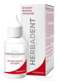 HERBADENT Professional Bylinný ROZTOK NA ĎASNÁ 1×25 ml, roztok na ďasná