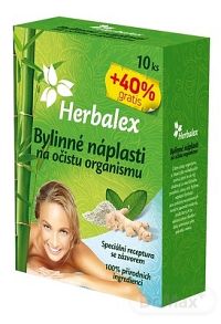Herbalex Bylinné náplasti na očistu organizmu 10 ks +40% gratis (14 ks)