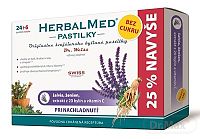HERBALMED PASTILKY BEZ CUKRU - Dr.Weiss pri prechladnutí (šalvia, ženšen, extrakt 20 bylín a vit.C) pastilky 24+6 navyše (30 ks)