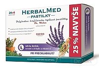 HERBALMED PASTILKY pri prechladnutí - Dr.Weiss 1×30 ks, (šalvia, ženšen,20 bylín,vit.C) pastilky (24+6 navyše)