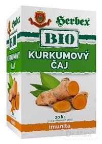 HERBEX BIO Kurkumový čaj 20×1,5 g, kurkumový čaj