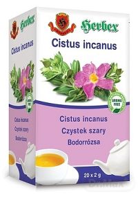 HERBEX CISTUS incanus 20×2 g, čaj zo stredomorskej Skalnej ruž