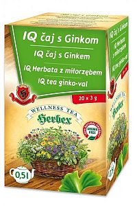 HERBEX IQ ČAJ S GINKOM bylinný čaj 20x3 g (60 g)