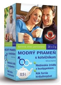 HERBEX MODRÝ PRAMEŇ s kotvičníkom 20×3 g (60 g), bylinná zmes