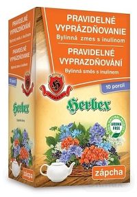 HERBEX PRAVIDELNÉ VYPRÁZDŇOVANIE 1×140 g, bylinná zmes s inulínom,
