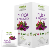 HERBEX Premium PĽÚCA A PRIEDUŠKY 20×1,5 g, čaj