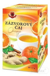 HERBEX Premium ZÁZVOROVÝ ČAJ Orange 20×2 g, bylinný čaj