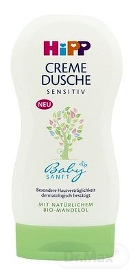 HiPP BabySANFT Sprchový krém sensitiv, s BIO mandľovým olejom 1x200 ml