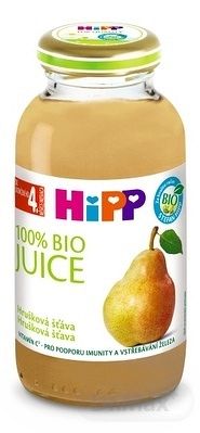 HiPP BIO Hrušková šťava 1×200 ml, 100% hrušková šťava