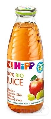 HiPP BIO Jablkovo - hroznová šťava 1×500 ml, od ukonč. 4. mesiaca