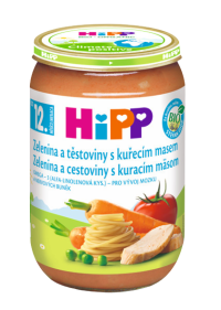 HiPP BIO Zelenina a cestoviny s kuracím mäsom