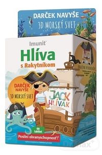 HLIVA s Rakytníkom JACK HLIVÁK - Imunit 1×1 set, tablety pre deti 60 ks + Darček 3D morský svet