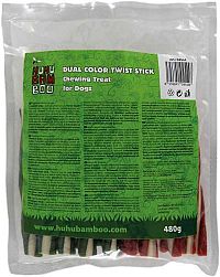 Huhubamboo Farebná Tyčinka 1×23 ks, žuvacia maškrta pre psy