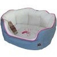 Huhubamboo Pelech Lux Cat Šedá Ružová 1×1 ks, pelech pre mačky 35 cm