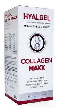 HYALGEL COLLAGEN MAXX 1×500 ml, tekutý prípravok s pomarančovou príchuťou