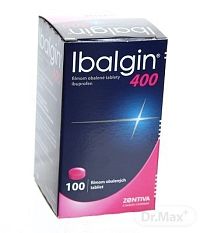 Ibalgin 400 tbl flm 400 mg (fľ. PE) 1x100 ks