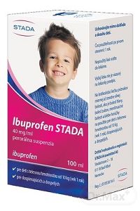 Ibuprofen STADA 40 mg/ml perorálna suspenzia sus por (fľ.PET+ striek.) 1x100 ml