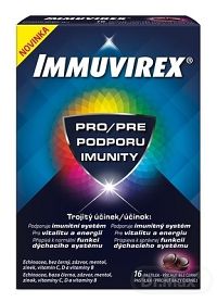 IMMUVIREX 1×16 ks, pastilky s príchuťou bazy čiernej