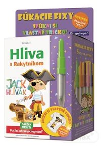 Imunit HLIVA s Rakytníkom pre deti JACK HLÍVÁK tbl 60 ks + Darček (pastelové fúkacie fixy) , 1x1 set