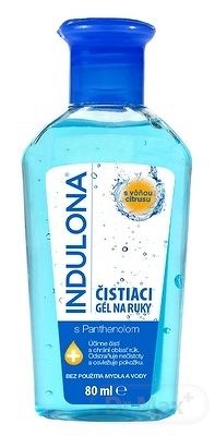 INDULONA Čistiaci gél na ruky s Panthenolom, citrusová vôňa, 1x80 ml