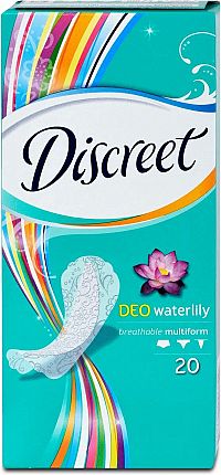 Intímky Discreet Priedušný materiál Multiform Waterlilly 1×20ks, vložky