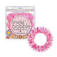 invisibobble® Flores & Bloom ORIGINAL Yes, We Cancun 1×3 ks, špirálové gumičky do vlasov