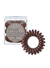 invisibobble® ORIGINAL Pretzel Brown 1×3 ks, špirálové gumičky do vlasov