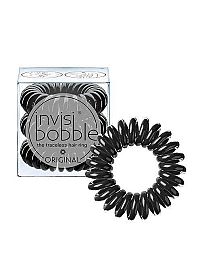 invisibobble® ORIGINAL True Black 1×3 ks, špirálové gumičky do vlasov