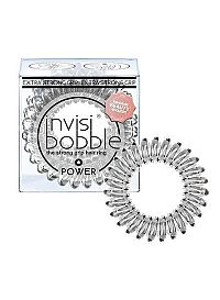 invisibobble® POWER Crystal Clear 1×3 ks, špitálové gumičky do vlasov