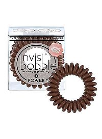 invisibobble® POWER Pretzel Brown 1×3 ks, špirálové gumičky do vlasov
