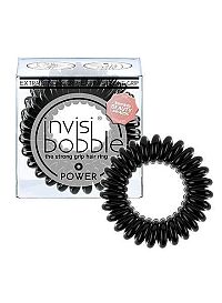 invisibobble® POWER True Black 1×3 ks, špirálová gumička do vlasov