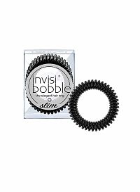 invisibobble® SLIM True Black 1×3 ks, špirálové gumičky do vlasov