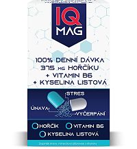 IQ Mag hořčík 375 mg + B6 + kys.listová 60 tabliet